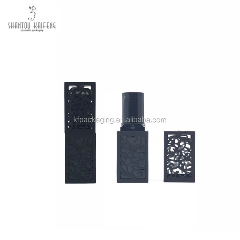 
Black Square Hollow Out Plastic lipstick tube Retail 