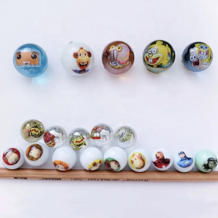 Customized funny beautiful colorful toy glass marbles