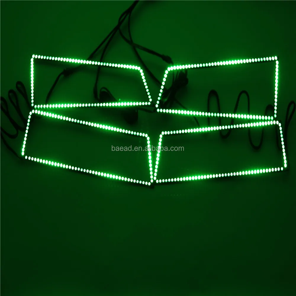 
chasing angel eye led headlight 03-06 multi-color changing halo ring light 