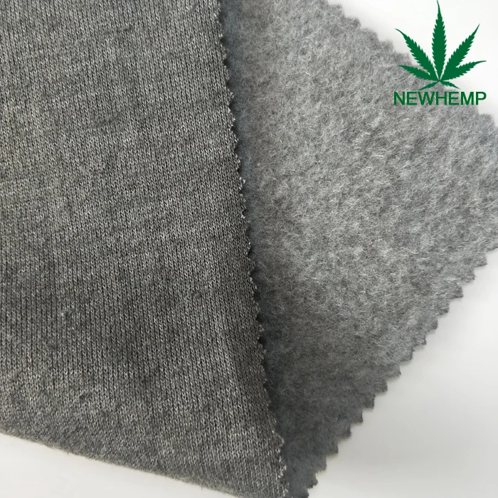 
55% hemp 45% recycle polyester blends hemp clothing fabric for sweater 