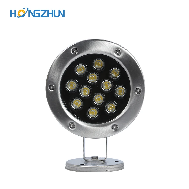 Outdoor Waterproof IP68 Stainless Steel RGB LED Pool Lights 3W 6W 9W 12W 15W 18W RGB Underwater Boat Light for Swimming Pools