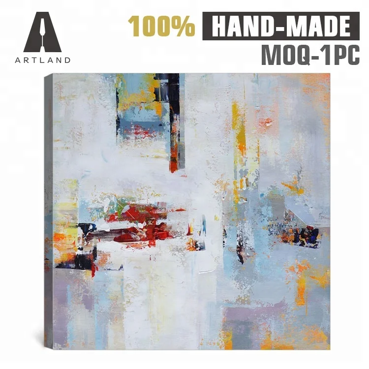 Large Abstract pictures handmade wall art decor oil painting for bedroom