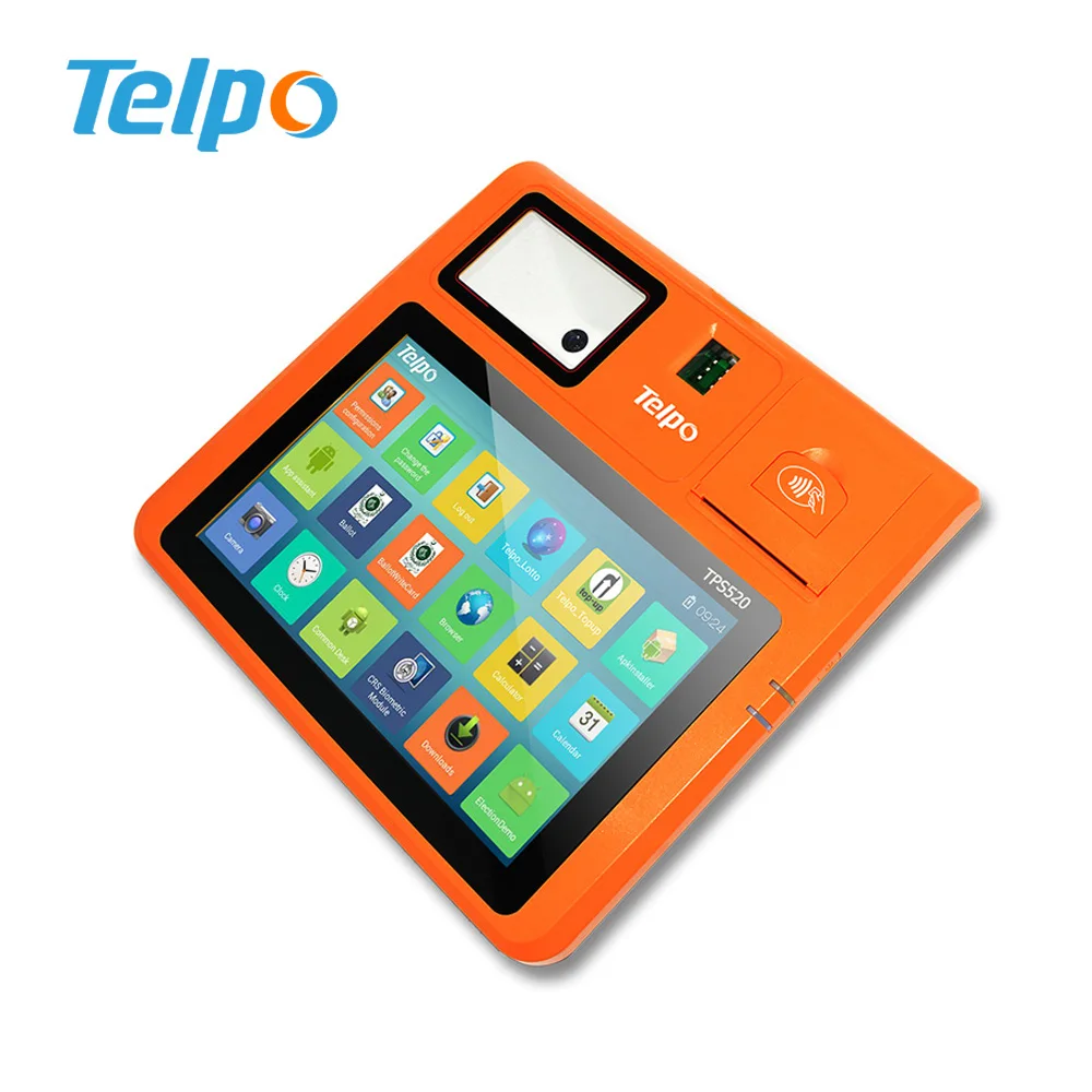 Rugged 10inch Octa core Android Tablet POS with thermal printer RJ11 For Loyalty Program betting Retail