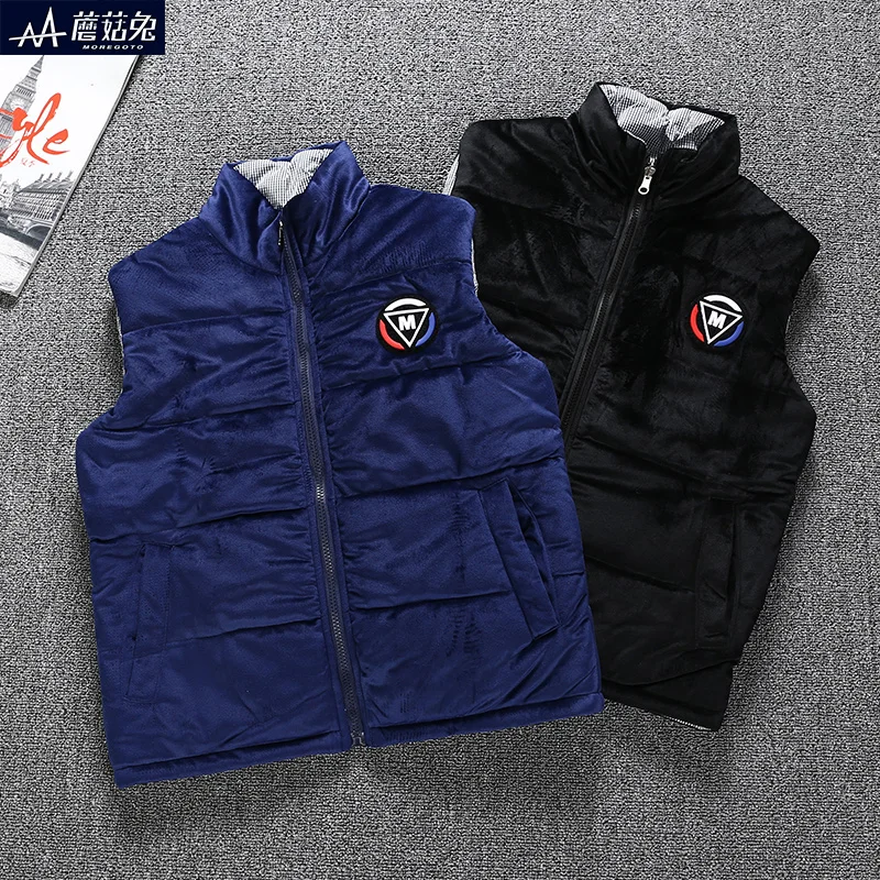 
OEM Children Boy Waistcoat Winter Padding Vest Warm Clothing Boys Reversible Waistcoat 