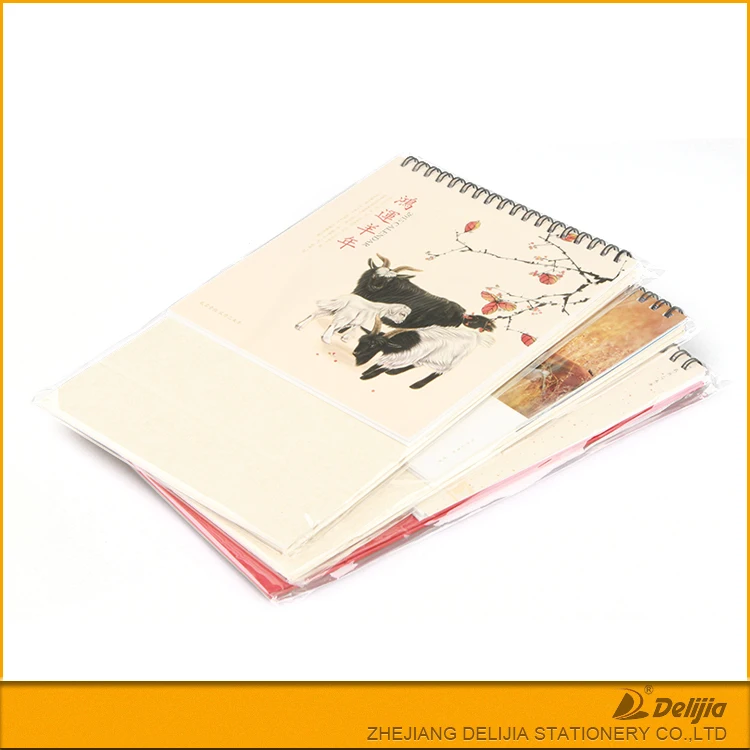 Printed custom cheap desk stand up flip calendar planners 2021