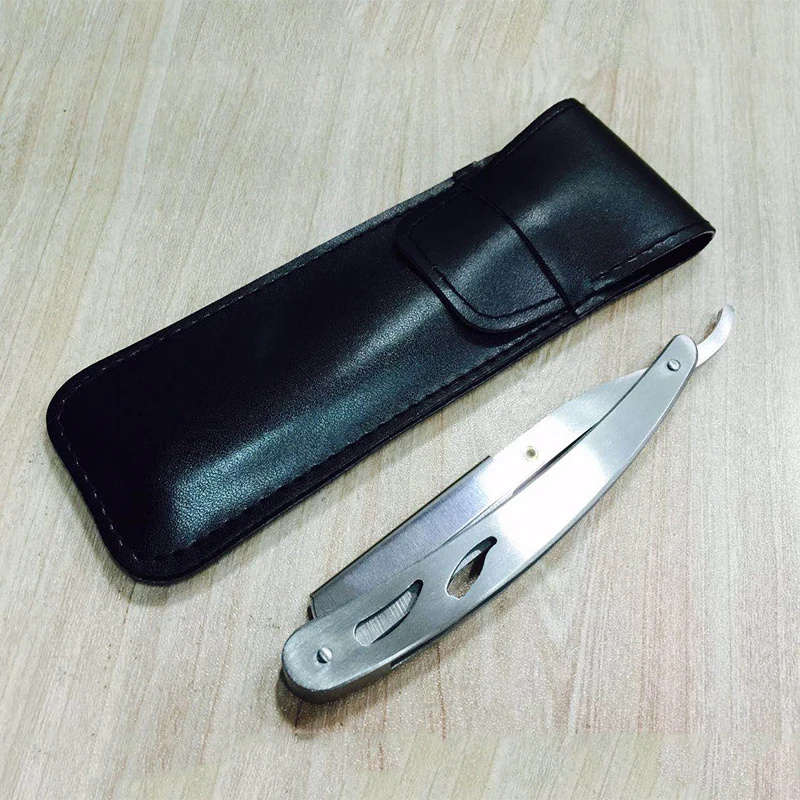 
Custom Folding Stainless Steel Black Barber Straight Razor 