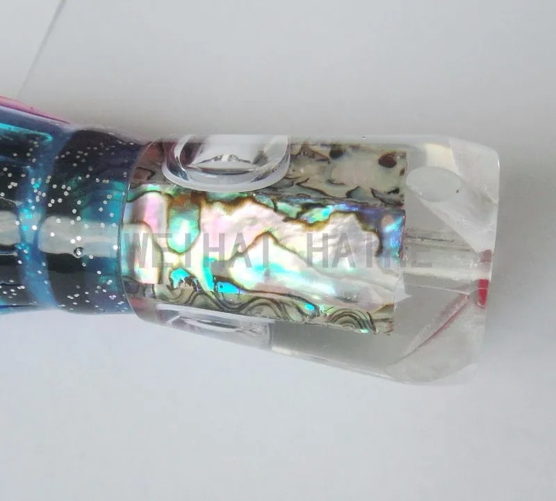 Sea big Game Trolling Fishing Lure double Octopus Skirt Tuna Marlin Big Lure Abalone Resin Jet head lure