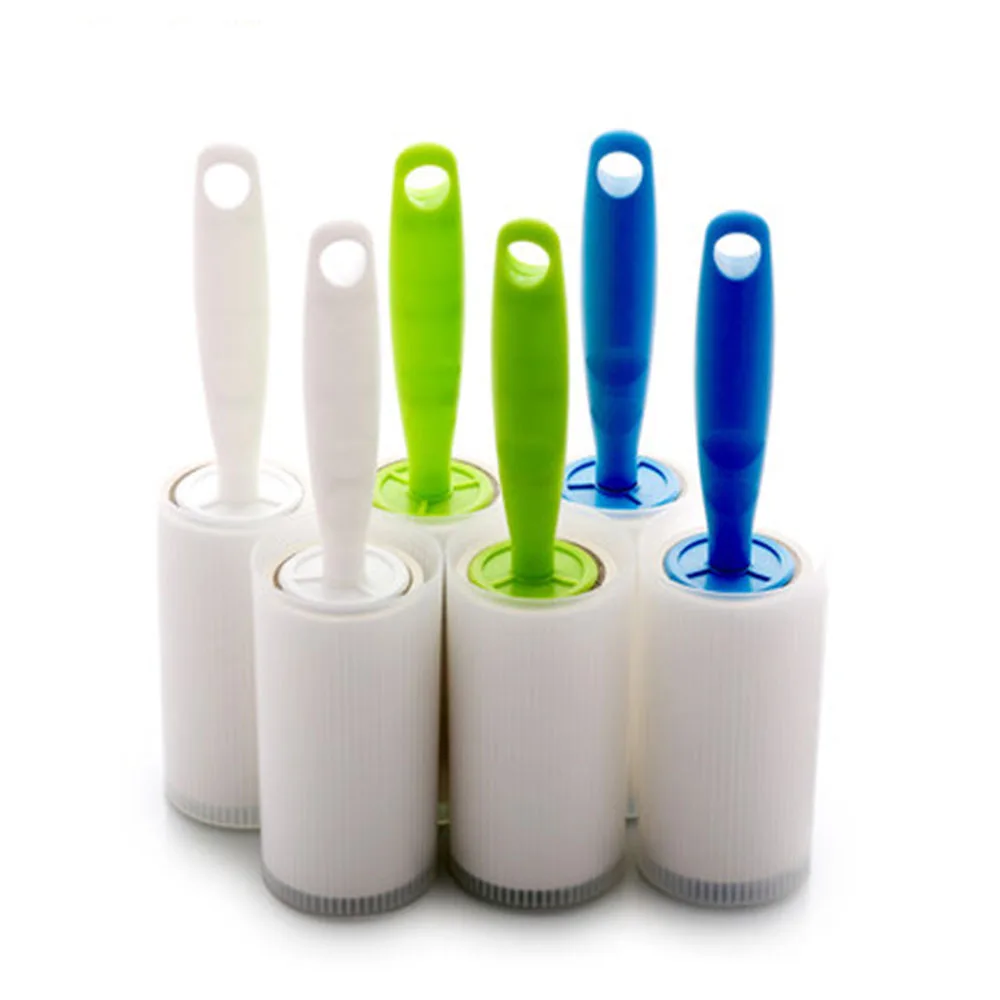 Hot selling double sided pet hair remover brush competitive price pp style lint roller reusable for clothes