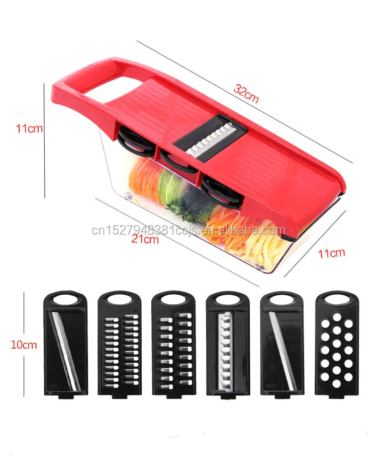 
Multi-function Plastic Slicer Upgraded 7 Blades Mandoline Slicer Manual Vegetable Slicer Salad Maker Potato Onion Carrot Cutter 