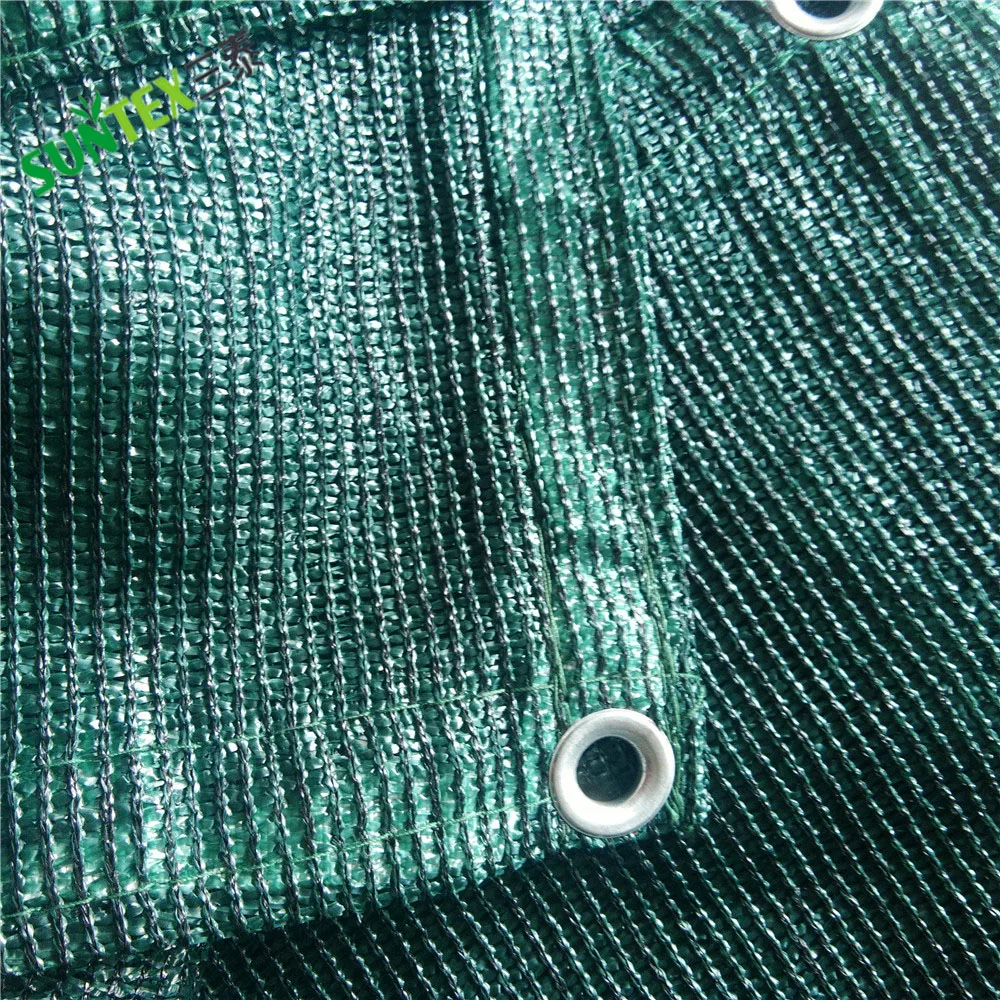 HDPE Dark Green Privacy Protection Fence Screen with Grommets, 2*10m 2*15m Tennis Court Windproof Screen