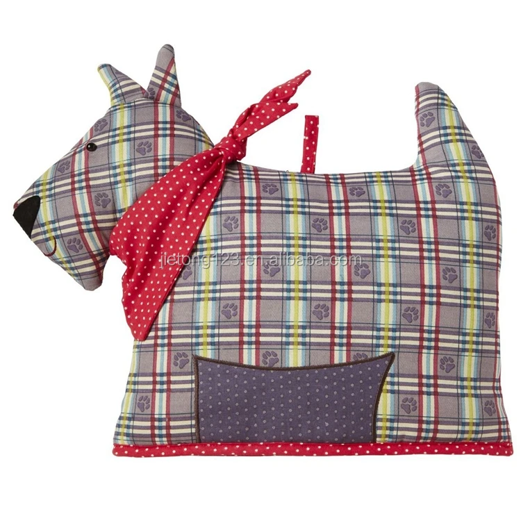 
Cute Cartoon Design Cotton with polyester wadding Scottie Dogs Shaped Tea Cosy Teapot Covers 