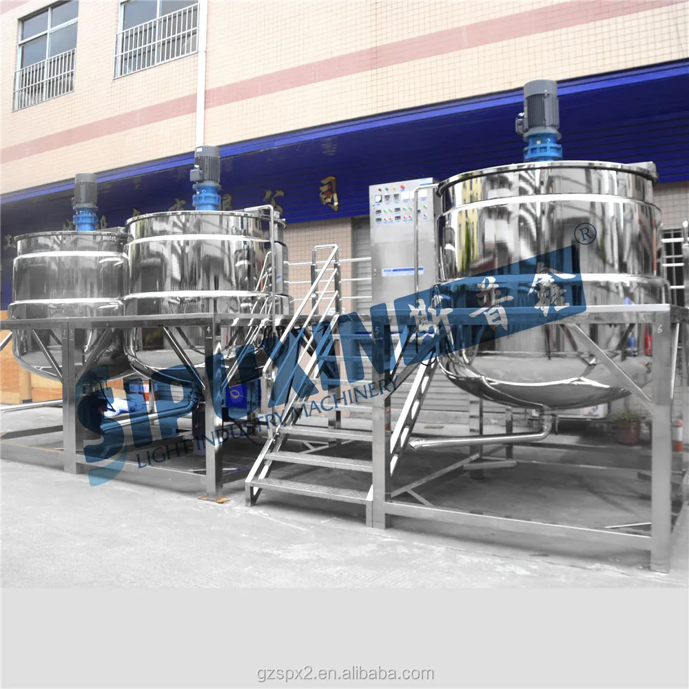 Sipuxin cosmetic cream machine shampoo mixer tank Liquid detergent lotion mixer (combined tank)