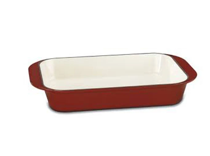 Enamel Baking Dishes Cast Iron Rectangular Roaster Pan