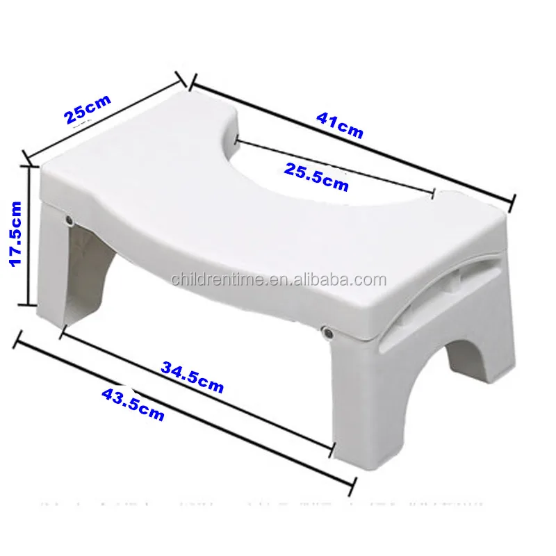 Высококачественный пластиковый табурет для туалета, складной табурет для туалета для ванной комнаты