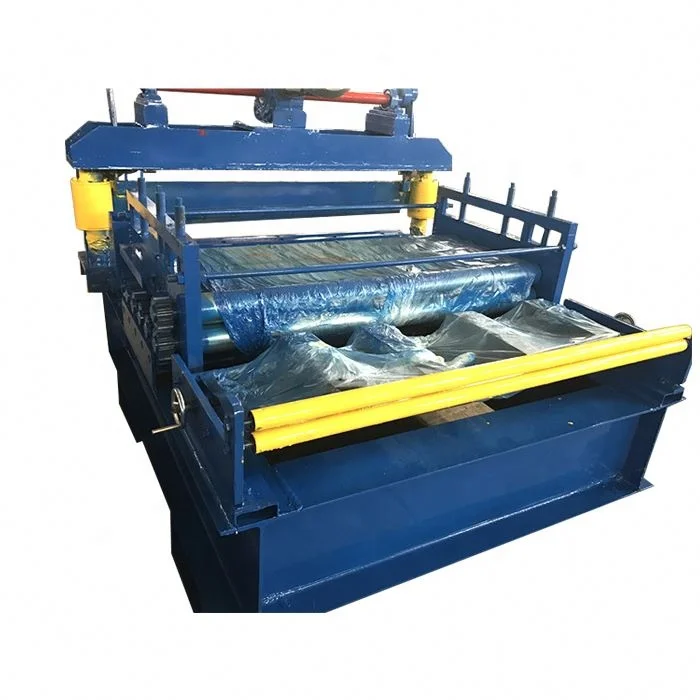 Metal sheet slitter flattening slitting cutting machines