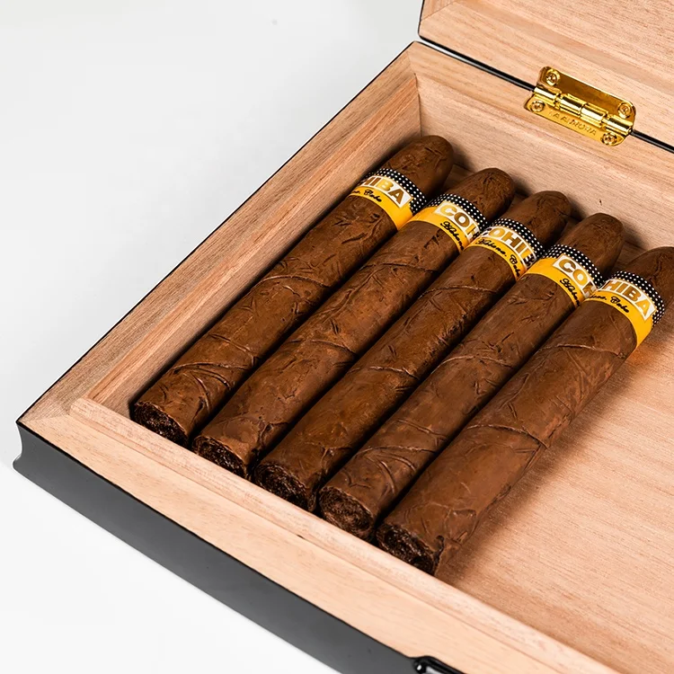 High Quality Wholesale Custom Luxury Cigar Boxes high gloss piano lacquer humidor
