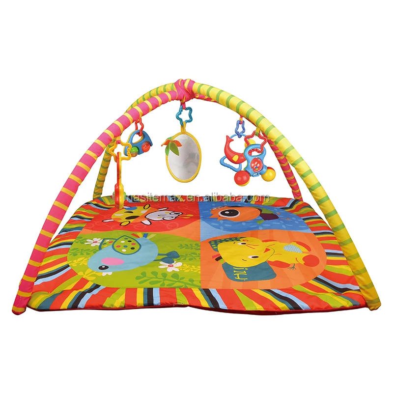 Custom Shantou BSCI ICTI Factory Child Multifunction Fitness Frame soft plush baby toys Animal Baby Toy Blanket,Baby Soft toy