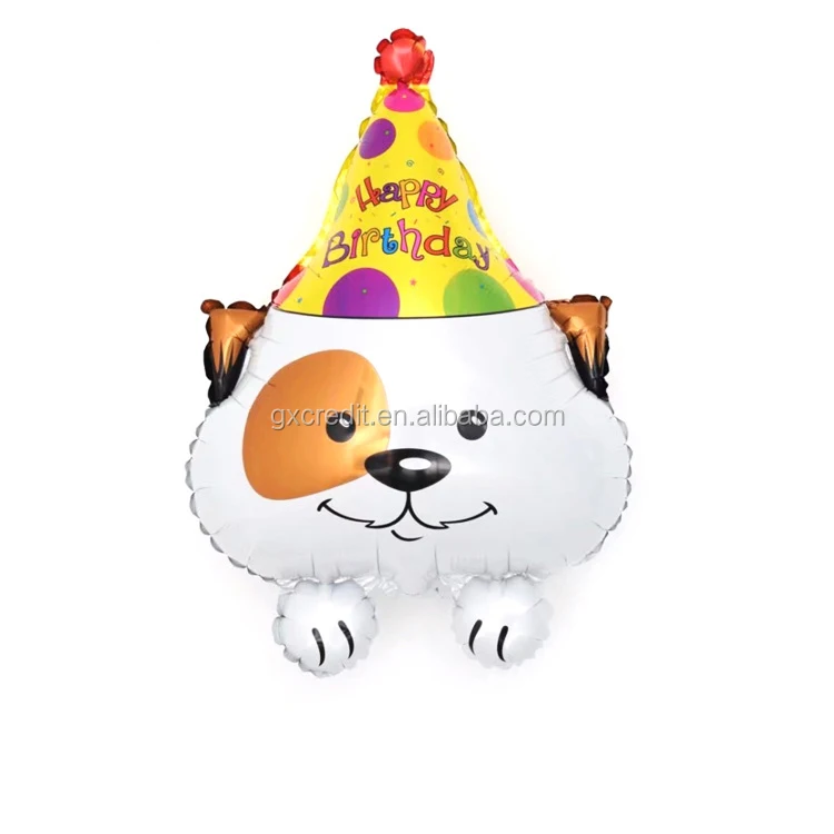 Wholesale inflatable cartoon animal dog helium foil balloons for theme party decoration