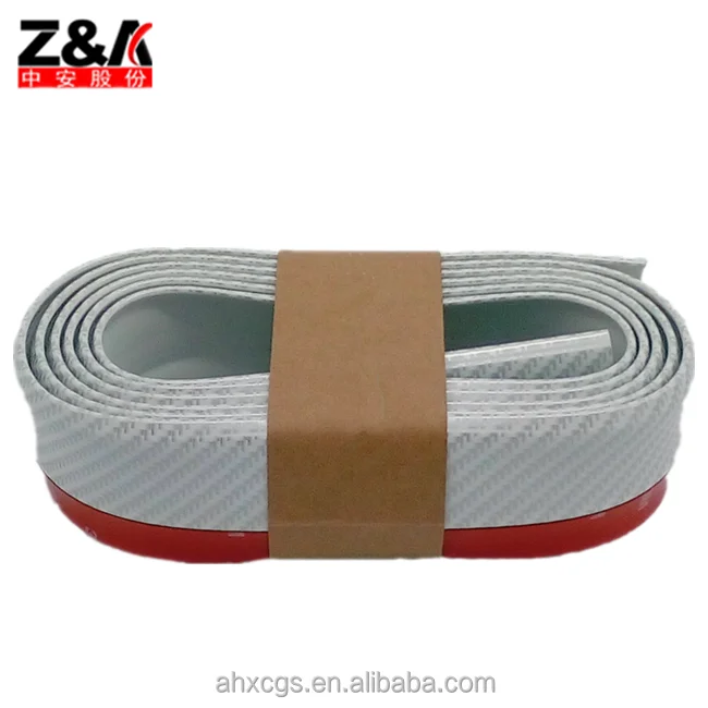 Лидер продаж, спортивный передний резиновый бампер из углеродного белого волокна