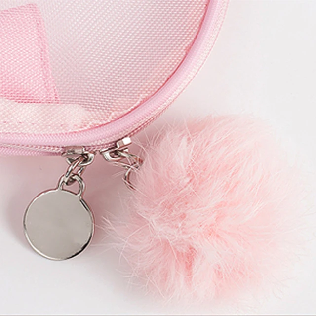 Women Nylon Cosmetic Bag Travel Makeup Organizer Mesh Bag