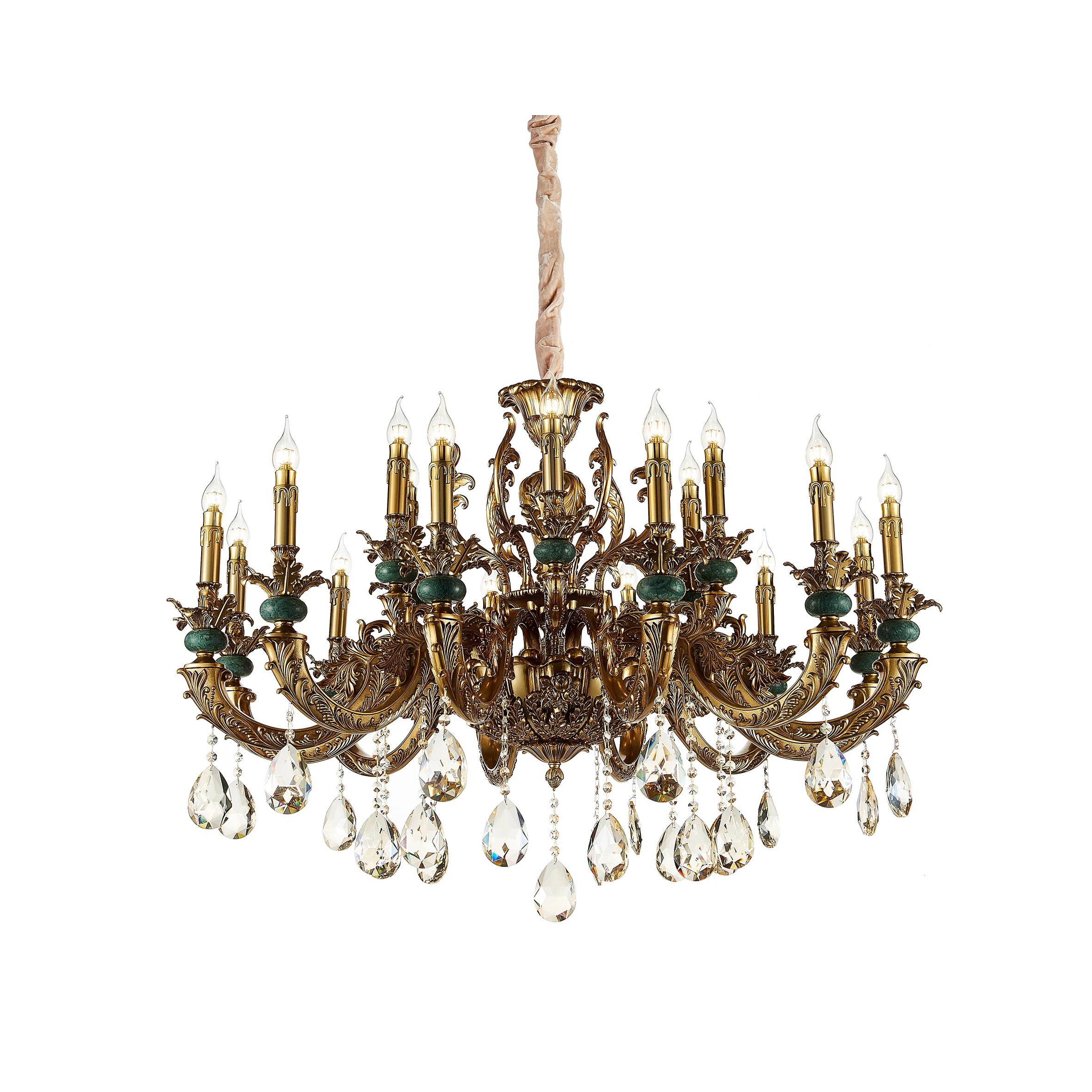 
2020 Italy design Luxury chandeliers k9 crystal baccarat chandelier bangladesh bronze metal living room bedroom hotel 