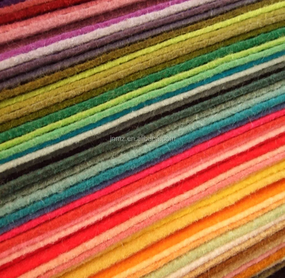 100% Color Merino Washable Wool Felt Hard