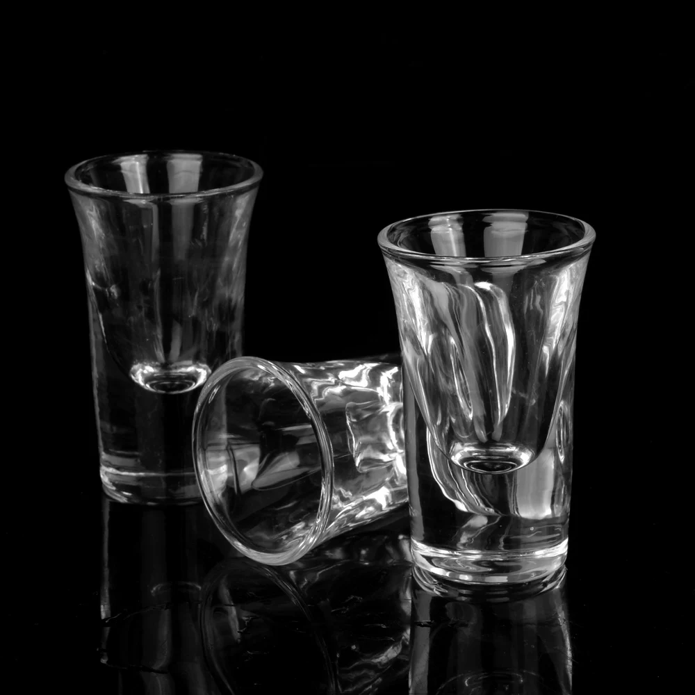 Высокое качество ясно рюмку 1 унц. рюмку толстым дном рюмку