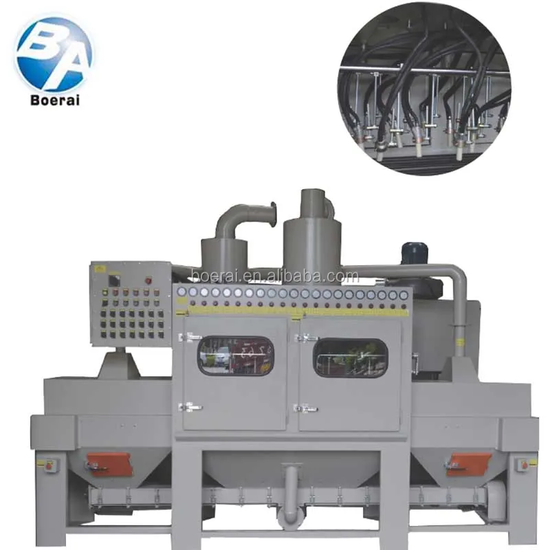Belt type sand blasting machine / Belt Conveyor Type Automatic Sand Blasting Machine
