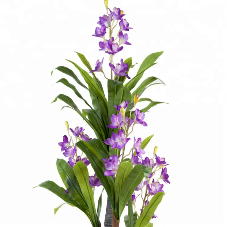 170cm Tall Artificial Cymbidium Orchids Plant,Plastic Potted Cymbidium Hybrid