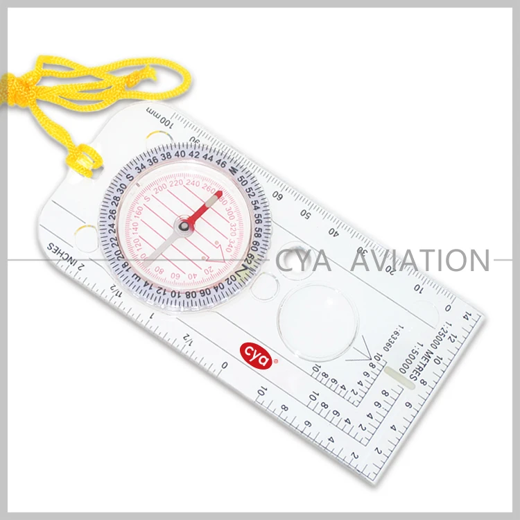 
cya brand Plastic Military Sighting Compas outdoor hiking ranger pocket compass for Map Reading 