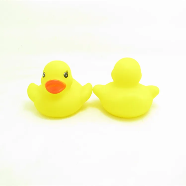 Natural Latex Bath Duck Funny Floating PVC Rubber Yellow Duck Toys Wholesale Squeeze Bath Toy for kids