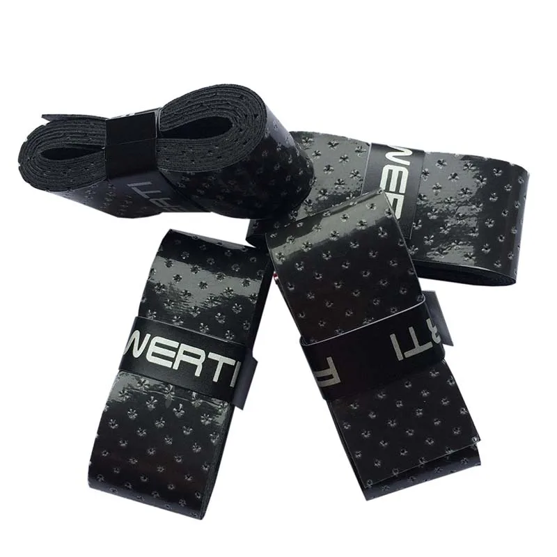 POWERTI 7pcs/lot Stick Perforated Sweatband Tennis Racket Overgrip Sweat Viscosity Breathable Grip for Badminton Racket