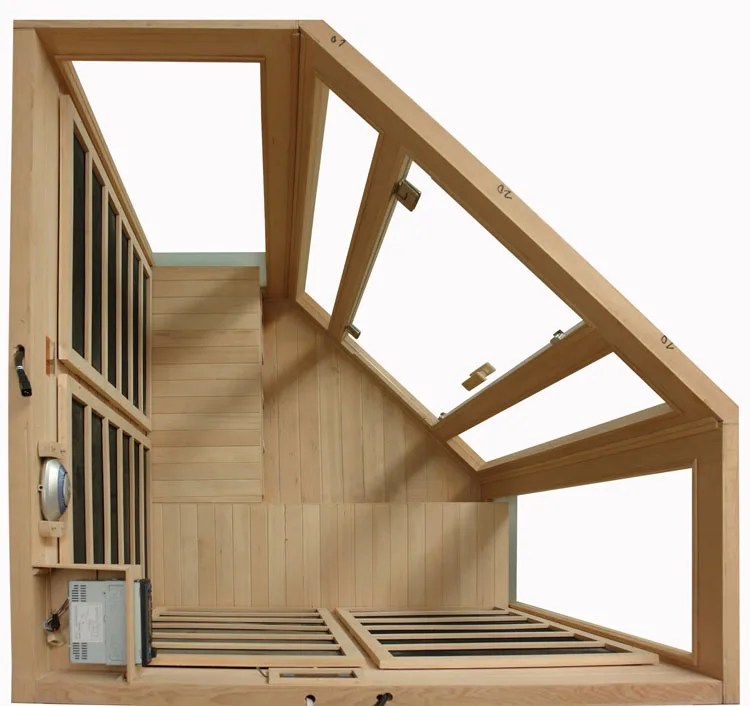 Corner sauna carbon heater 3 person seks sauna