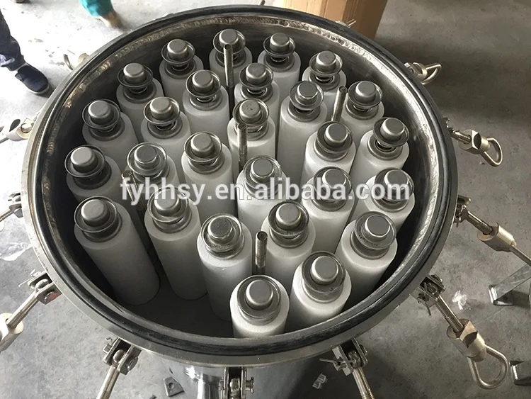 Industrial filtering equipment stainless steel multi cartridge filter housing for water treatment