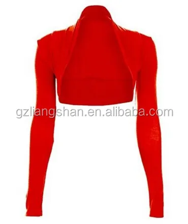 China OEM Factory Wholesale Cheap Womens Long Sleeve Bolero Shrug Sweater Jacket Top