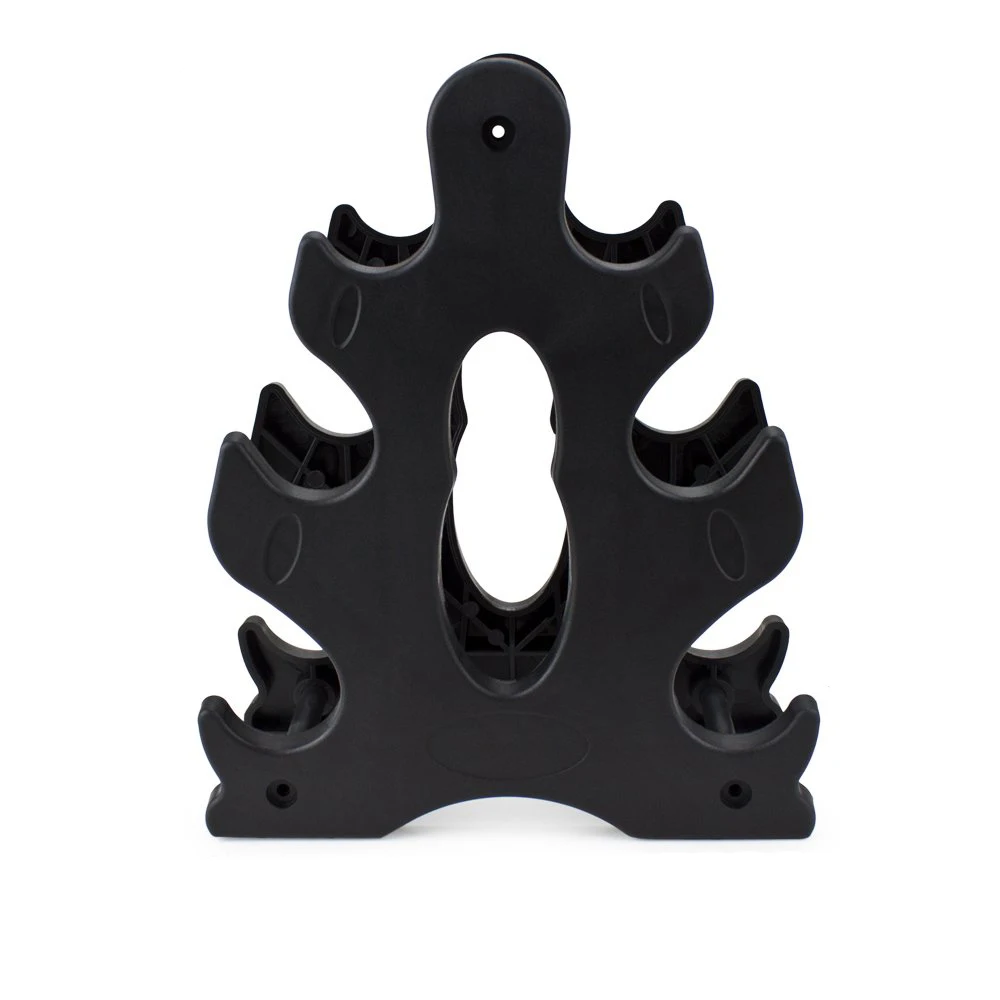 6KG VINYL HAND DUMBBELL WEIGHTS SET WITH HOLDER FITNESS GYM WORKOUT WEIGHT