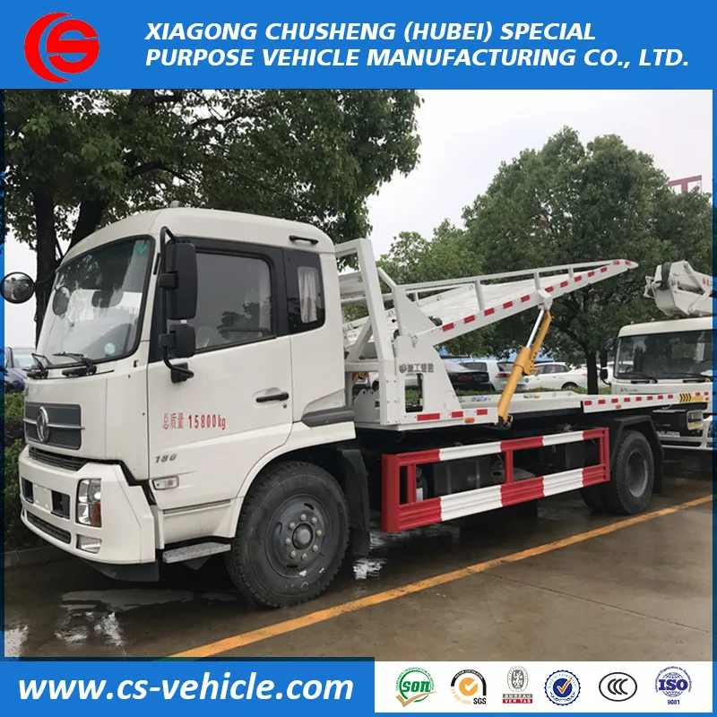 
Dongfeng 6 wheels 5T 8tons wrecker towing truck 3 cars road recovery wrecker truck 
