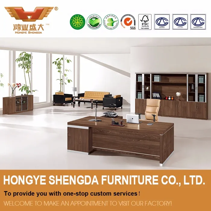 Деревянный стол офиса дизайн исполнительный современная офисная