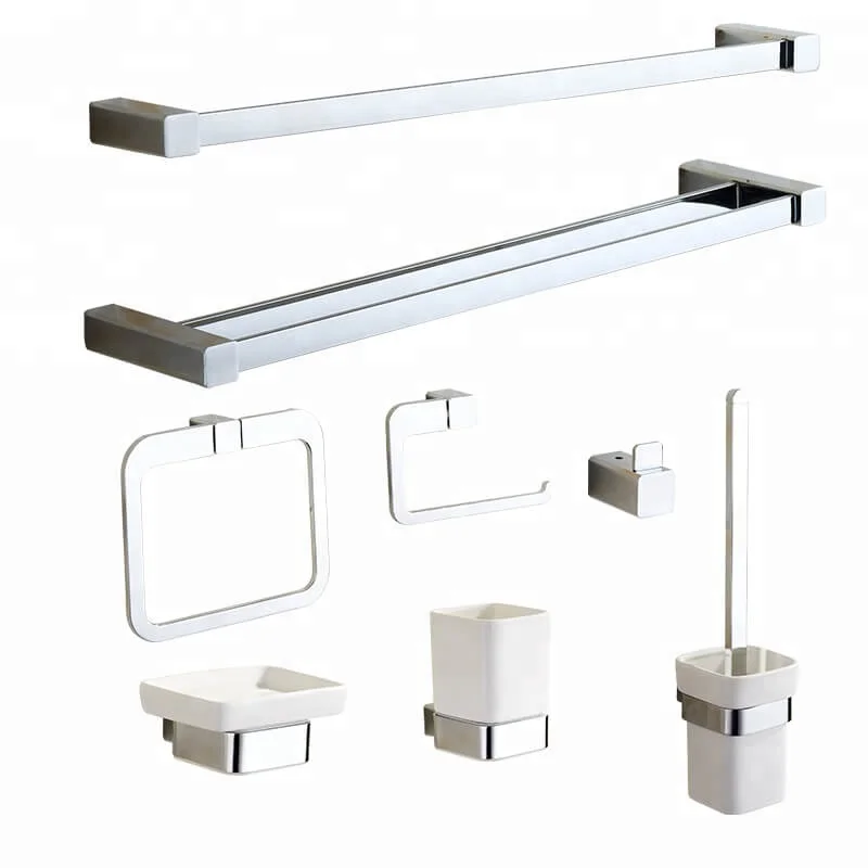 New Design Soap Dish 20839 Bathroom Accessories Zinc Alloy Chrome Soap holder Ceramic Soap Dish