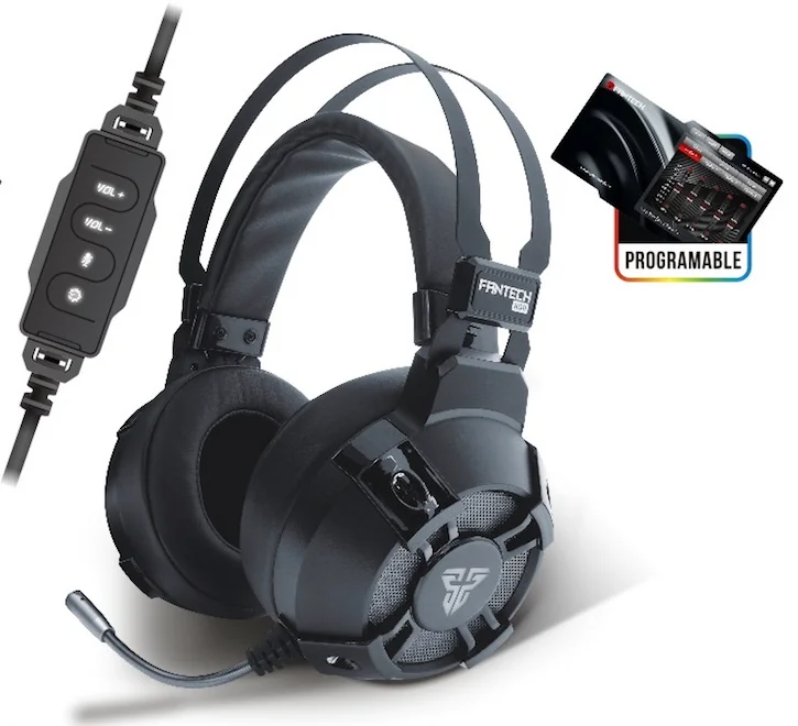 2017 Fantech High-end Headset with True 7.1 and RGB light Perfect Sound Quality with Vibration