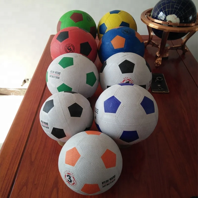 Colorful 3#4#5# Small Rubber Soccer Ball Football with Custom