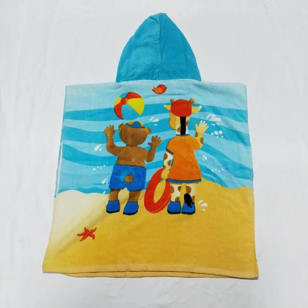 Lovely Animal Baby Hooded Kids Towel Poncho ,Hood Baby Bath Towel
