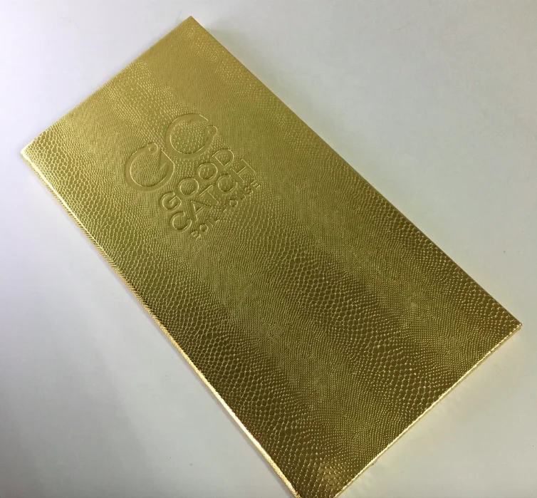 customized gold snake leather illuminated LED menu cover (Patent ZL201420483083.X, ZL201430306539.0)