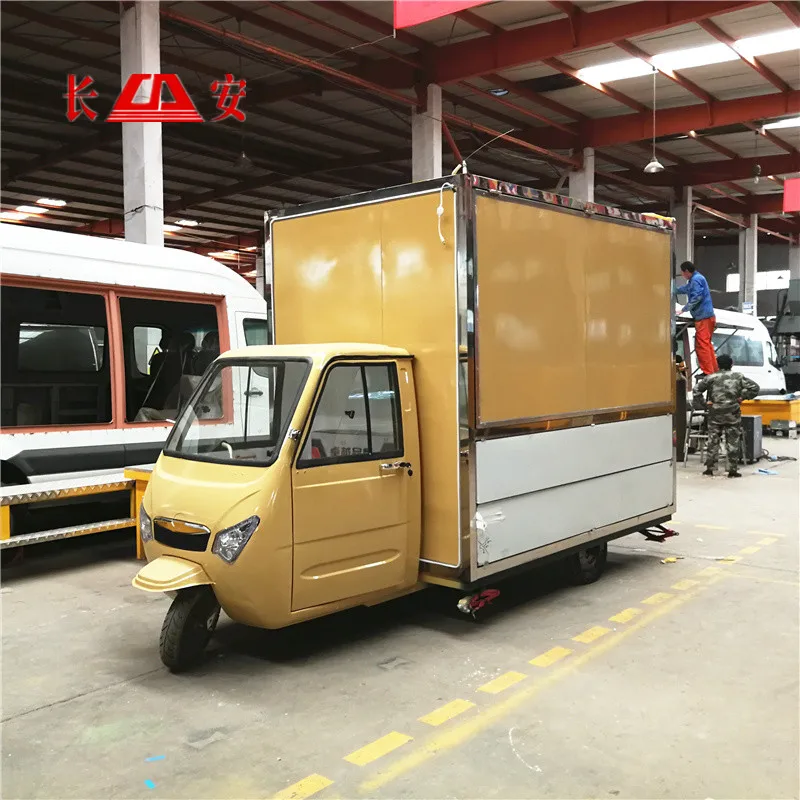high quality mobile ice cream tricycle electric food truck for sale