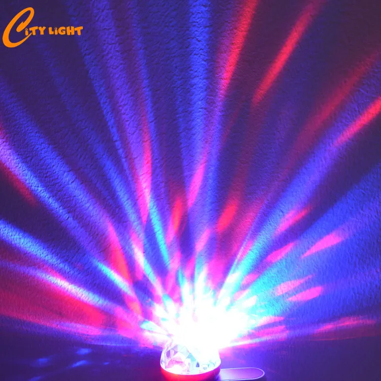 USB Party Lights Mini Disco Ball,Led Small Magic Ball Sound Control DJ Stage Light