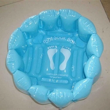 Shanghai Factory Custom Design PVC Inflatable Hair Wash Basin, Foot Spa Washing Basin
