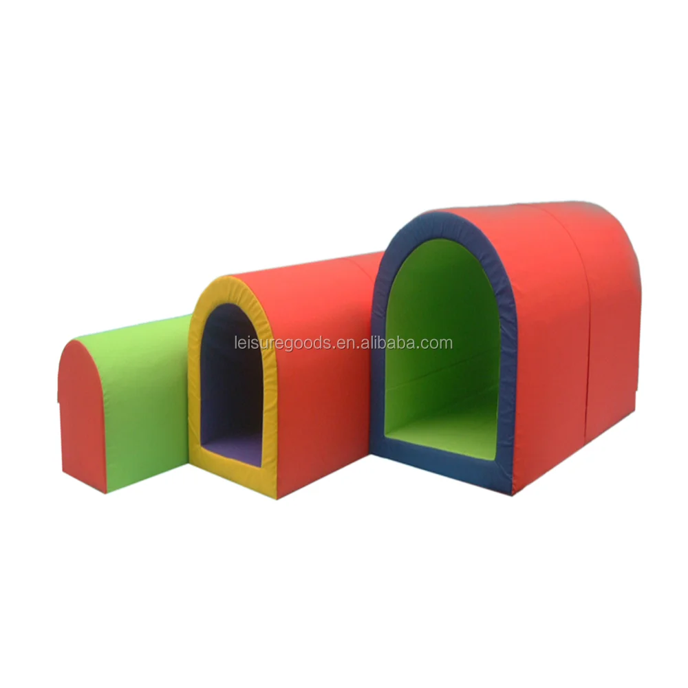 
High Quality New design kids climbing toys rainbow tunnel indoor soft play equipment 