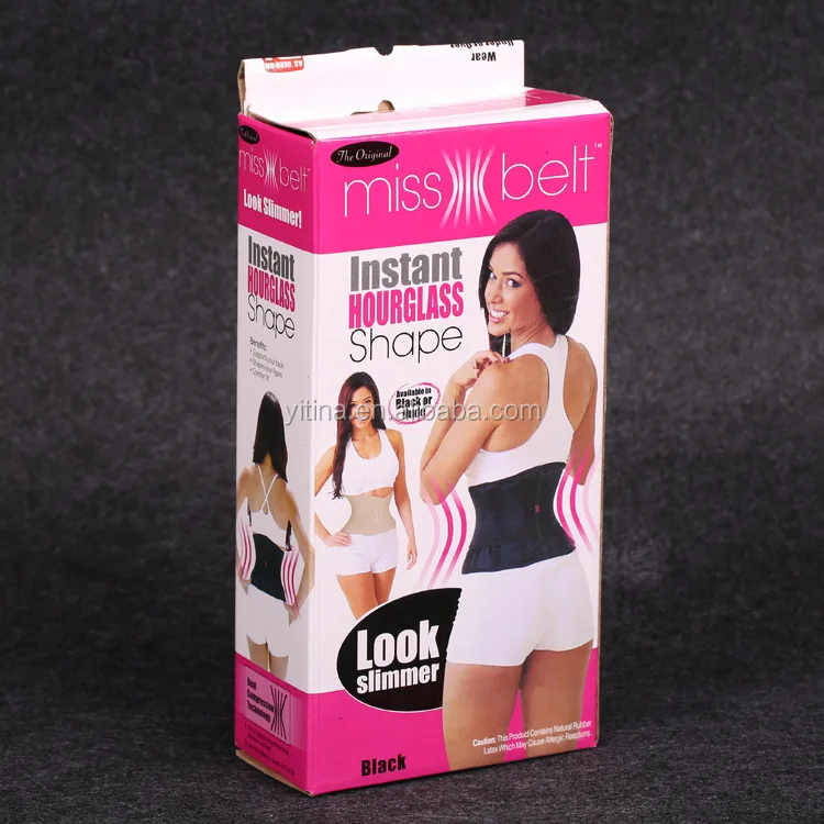 
As seen on tv Cheap price women girdle Waist belt Training Corsets Sport slimming breathable Miss Belt TV1612 