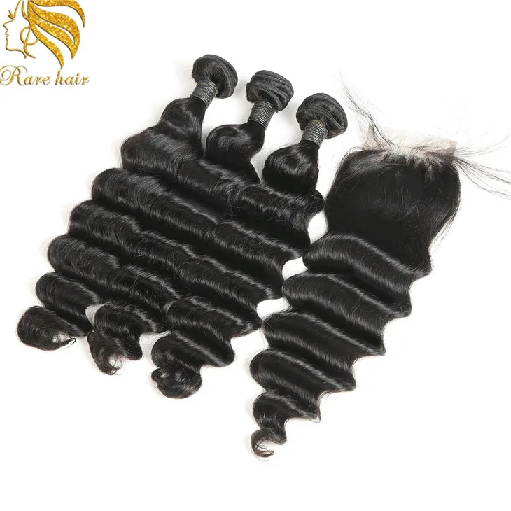 Wholesale Loose Deep Wave Brazilian Hairs in Guangzhou Sale In Dubai Hair Bundles Grade 10A Hair Extensions