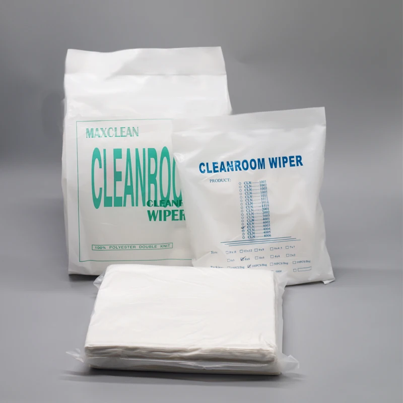 Maxclean 100% polyester cleanroom clean wiper soft and absorbent